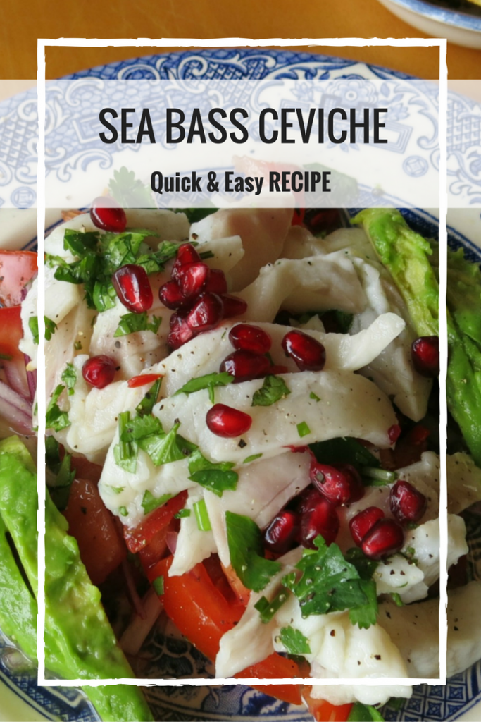 Sea bass ceviche