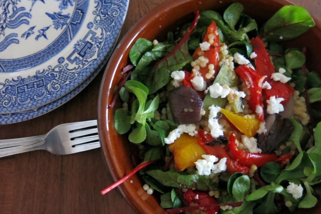 Warm Roasted Vegetable and Goats Cheese Salad Recipe