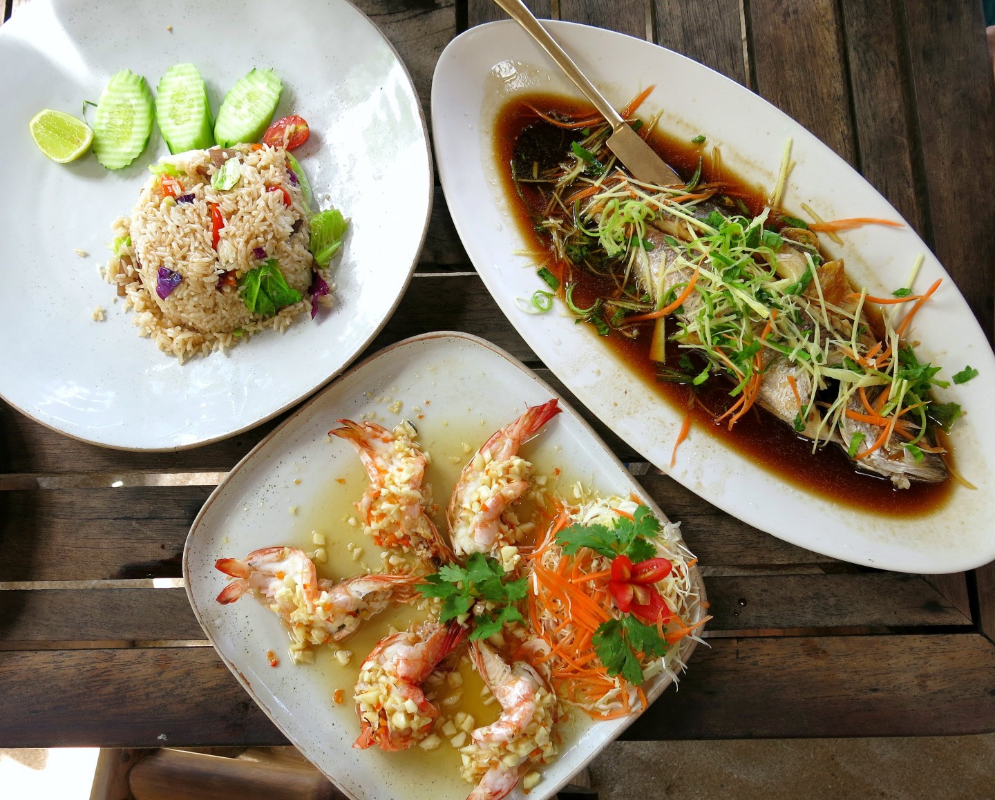We loved the fresh fish at Same Same But Different restaurant on Koh Lanta.