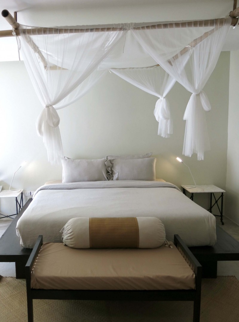 The minimalist rooms at the Sri Lanta Resort on Koh Lanta.