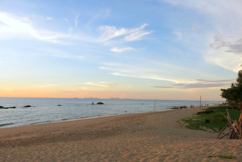 Beautiful sunsets on the island of Koh Lanta in Thailand. This island is a place to relax.