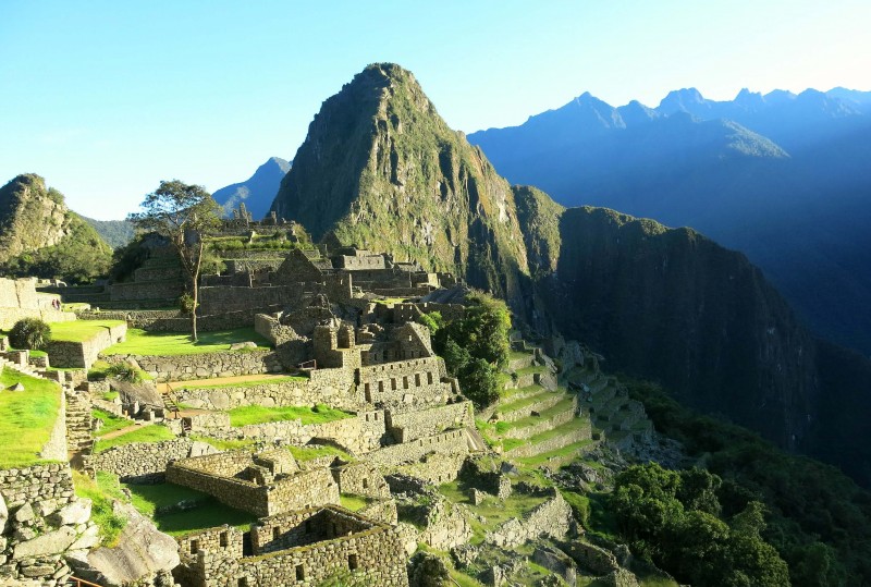 Reaching the top of Machu Picchu in time for sunrise. This was an amazing part of our 4 day trek!