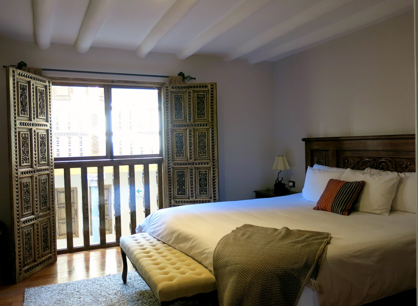 The beautiful bright rooms at the boutique hotel Antigua Casona in San Blas, Cusco.