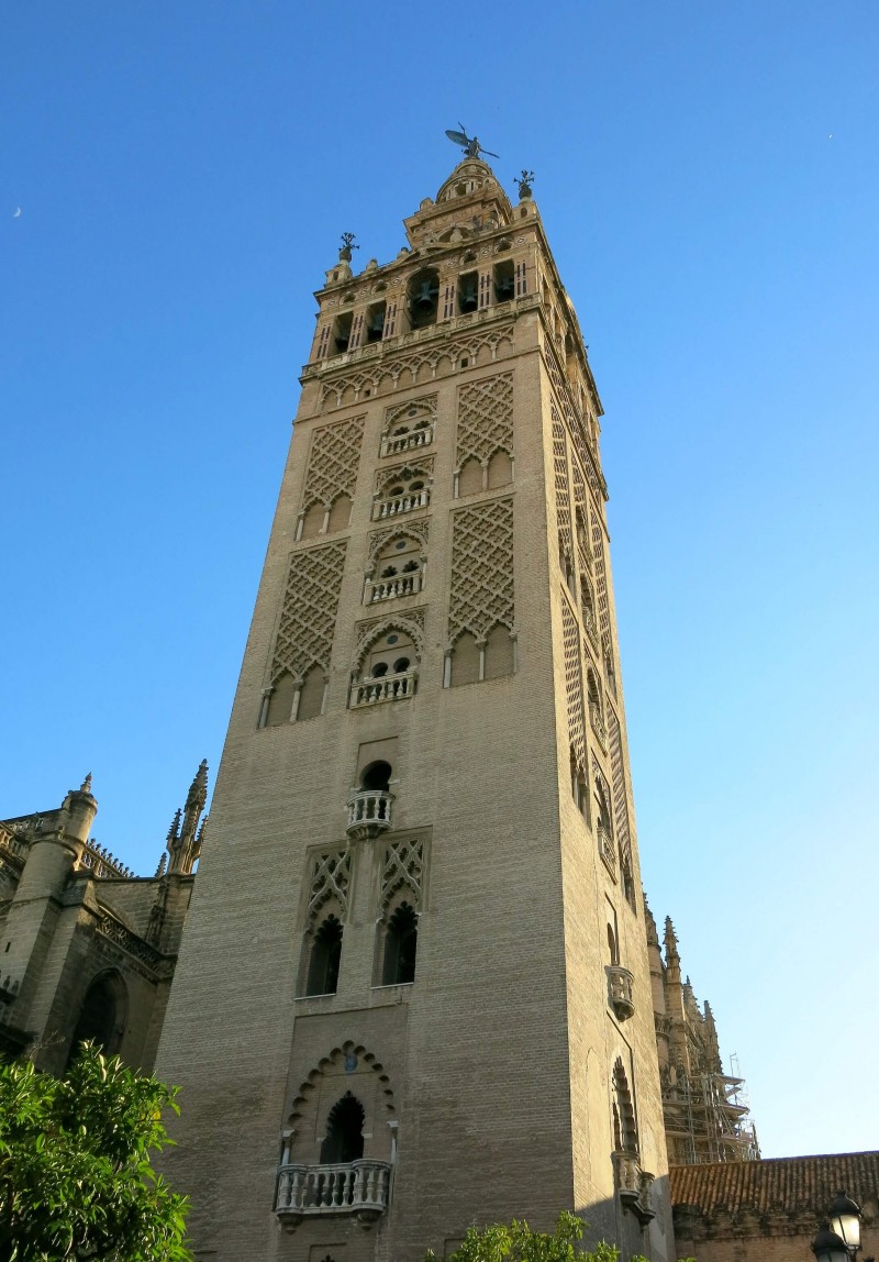 Get panoramic views of Seville from the top of The Giralda tower at Seville Cathedral. Find out other place to get great views over on Dalton-Banks.co.uk