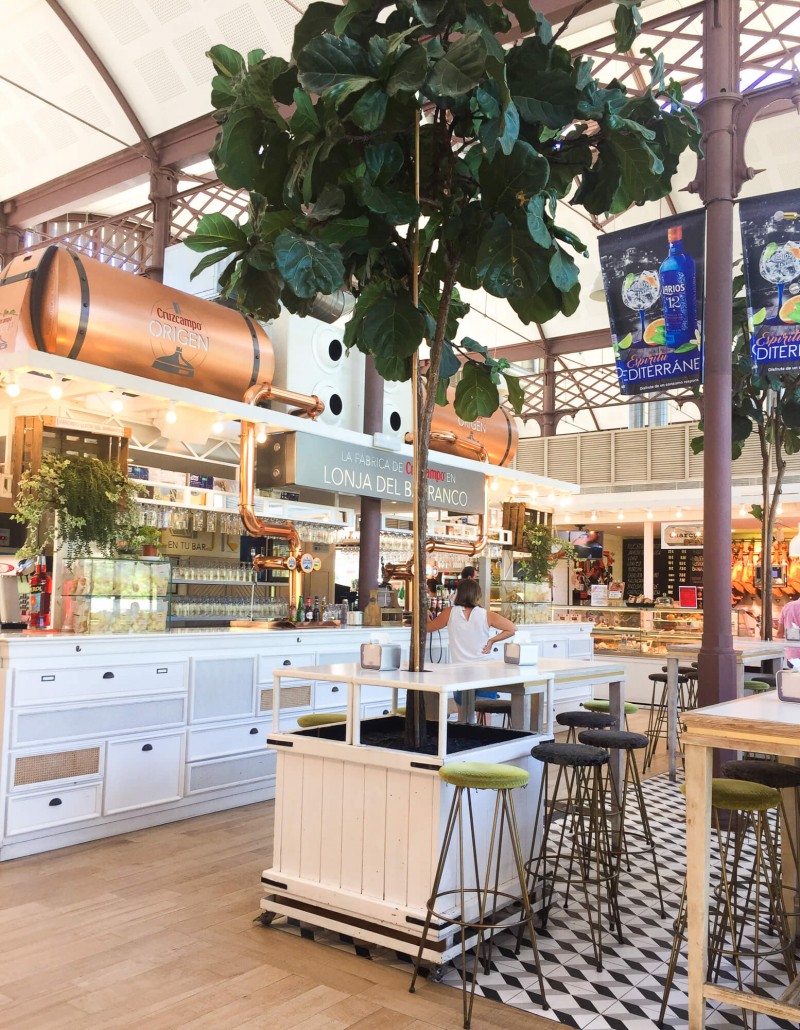 Mercado Lonja del Barranco is on our list of top places to eat in Seville, Spain. There lots of choice include lots of yummy tapas.