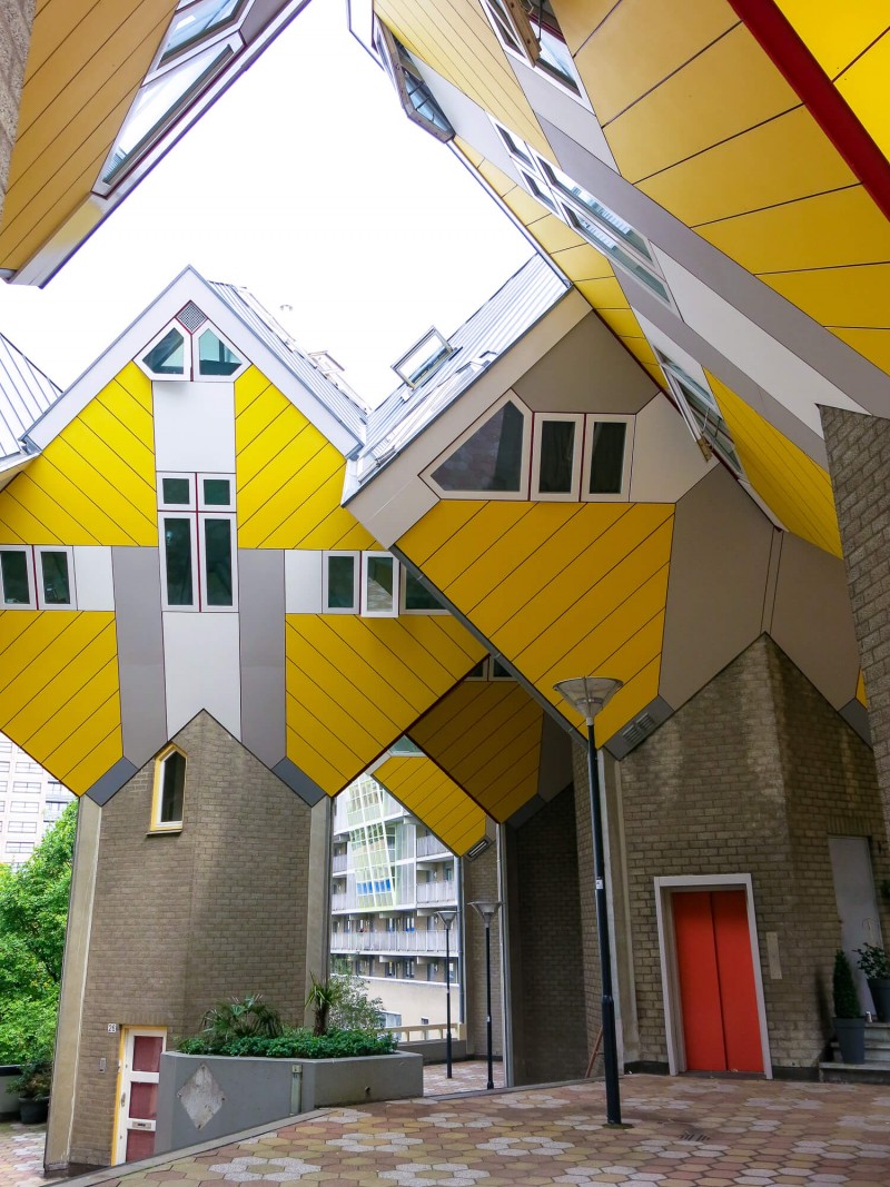 The Cube houses are a set of houses built in Rotterdam designed by architect Piet Blom. One of the reasons we loved Rotterdam as a city break!