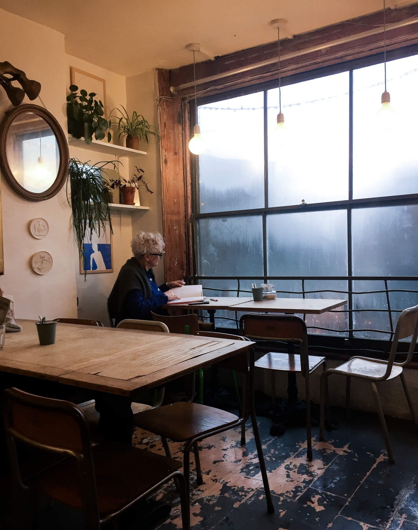 The cosy interior of St David Coffee House in Forest Hill. My top cafe in London.