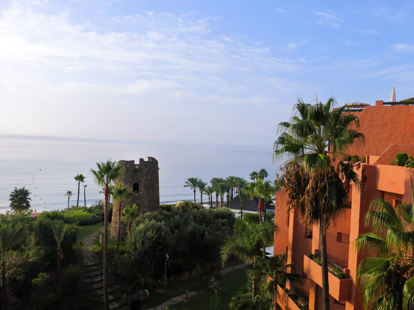 The view from the hotel rooms at Kempinski Hotel Bahía, Spain